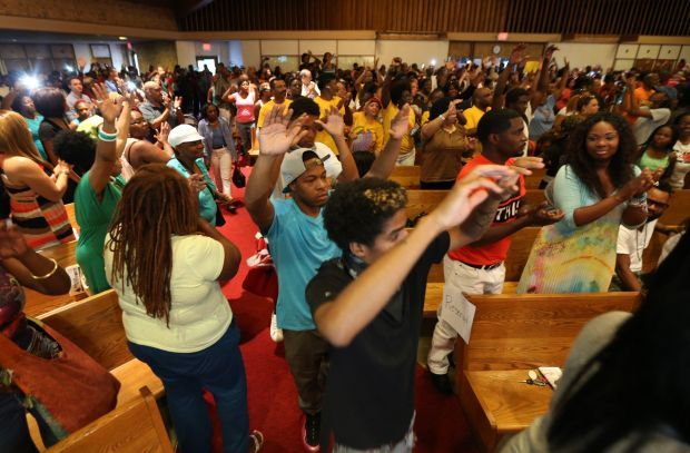 Rev. Al Sharpton at Greater St. Mark Church